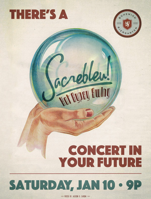 Concert poster print design